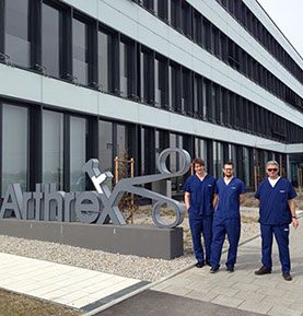 Залавин Владимир Геннадьевич. Челябинск. Врач травматолог-ортопед. Стажировка в Arthreh, Мюнхен, Германия. С коллегами.